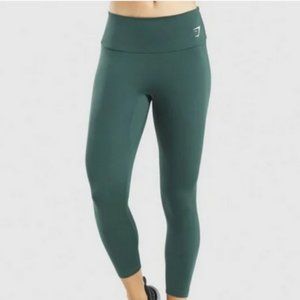 Gymshark leggings hunter green size small with a 25" inseam